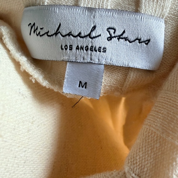 Women's Cream Ribbed Cowl Neck Top - Picture 3 of 3